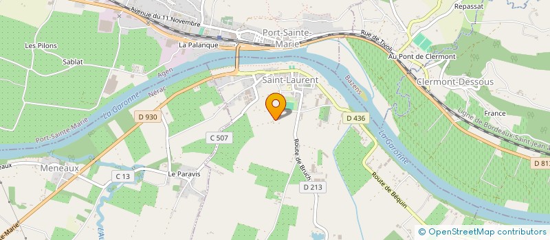 localisation de l'entreprise ECURIES DE SIMOUNET  MONTESQUIEU