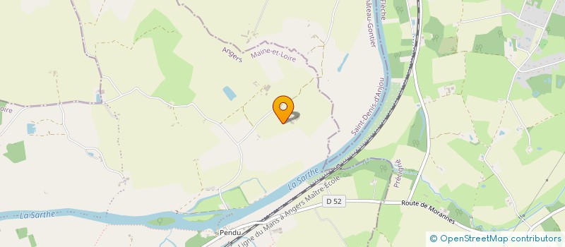 localisation de l'entreprise ECURIES DE TERCAH SCEA à MORANNES SUR SARTHE-DAUMERAY