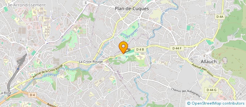 localisation de l'entreprise ECURIES DES 3 VALLONS  ALLAUCH