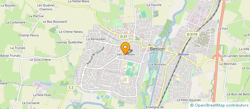 localisation de l'entreprise ECURIES DES OMBLAIS  RENNES