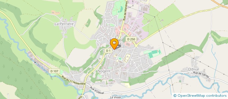 localisation de l'entreprise ECURIES DES POMMERETS à NOGENT