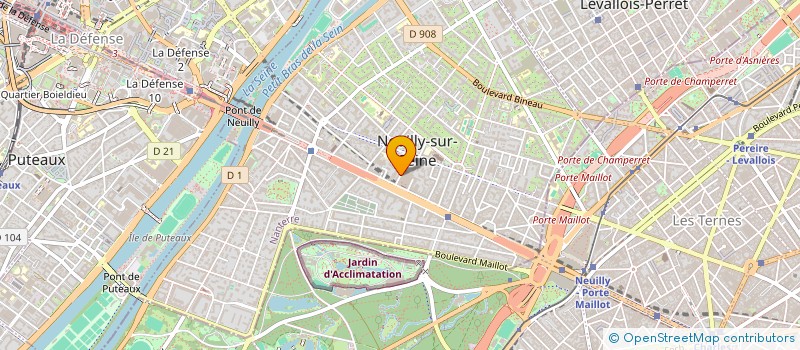 localisation de l'entreprise ECURIES DU CEDRE à NEUILLY-SUR-SEINE
