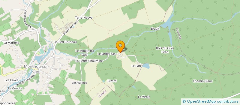 localisation de l'entreprise ECURIES DU GUE PEAN  MONTHOU-SUR-CHER