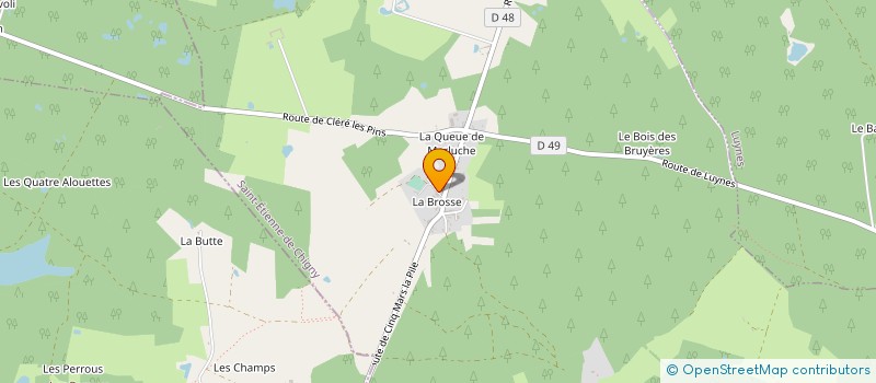 localisation de l'entreprise ECURIES DU MADS  SAINT-ETIENNE-DE-CHIGNY