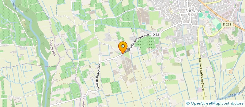 localisation de l'entreprise ECURIES DU MAS DE LA GARDE  SARRIANS