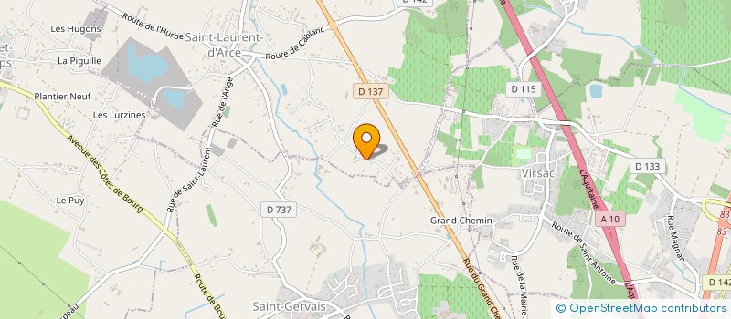 localisation de l'entreprise ECURIES DU PATO  SAINT-LAURENT-D'ARCE