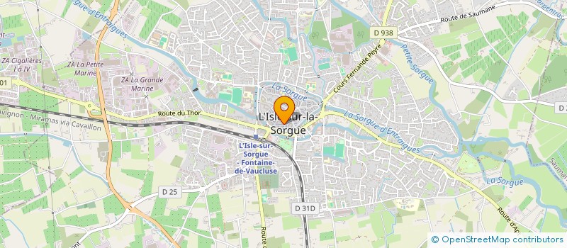 localisation de l'entreprise ECURIES DU PETIT PALAIS  L ISLE SUR LA SORGUE