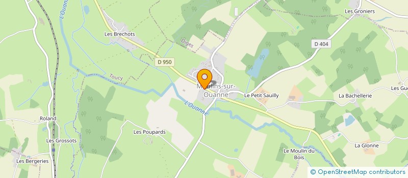 localisation de l'entreprise ECURIES DU PONT MARQUIS  MOULINS-SUR-OUANNE