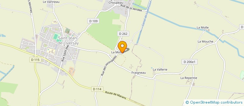 localisation de l'entreprise ECURIES KINVARA  SAINT-JEAN-DE-LIVERSAY