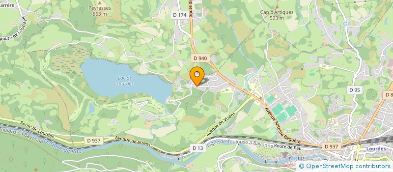 localisation de l'entreprise ECURIES LDB  LOURDES