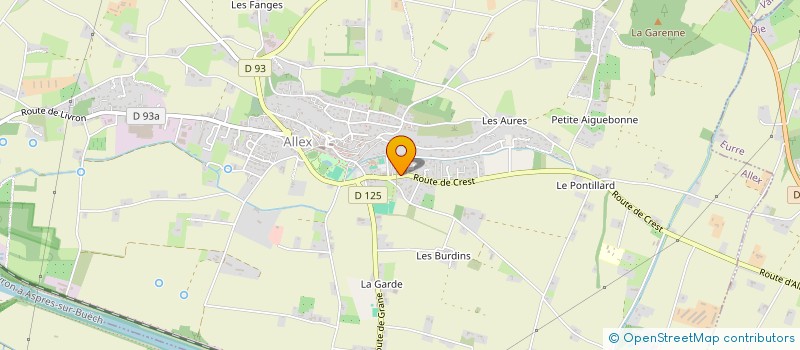 localisation de l'entreprise ECURIES LES SABOTS DE CHERLEY  ALLEX