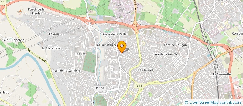 localisation de l'entreprise ECURIES SAINT BRUNO  BEZIERS