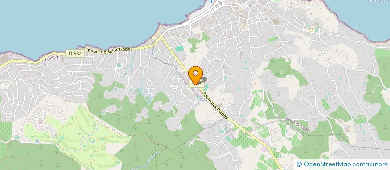 localisation de l'entreprise ECV à SAINT-TROPEZ