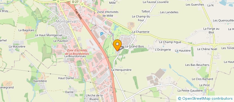 localisation de l'entreprise ECVA IMMOBILIER  LA MEZIERE