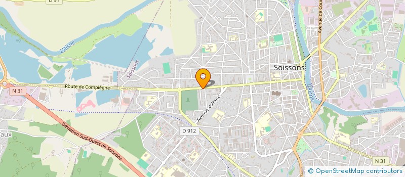 localisation de l'entreprise ECVD à SOISSONS