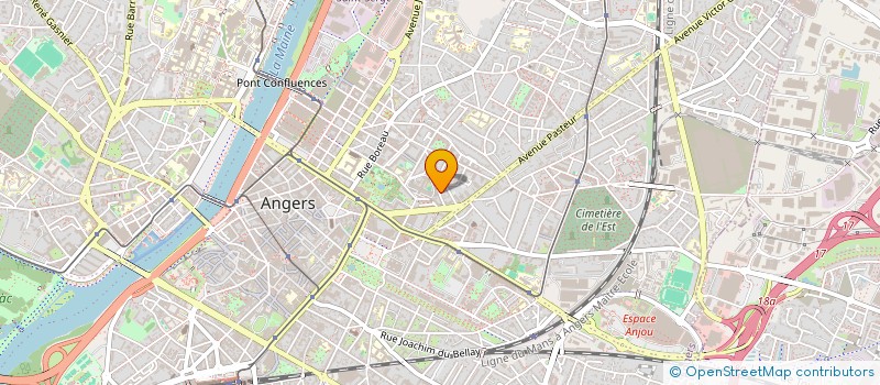 localisation de l'entreprise ECVE à ANGERS