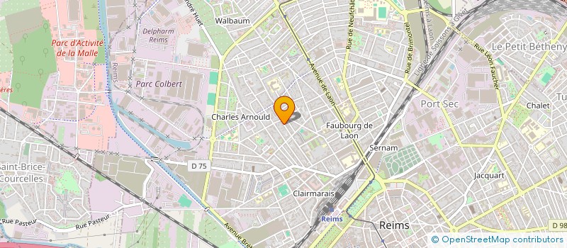 localisation de l'entreprise ECVS TRANSPORTS  REIMS