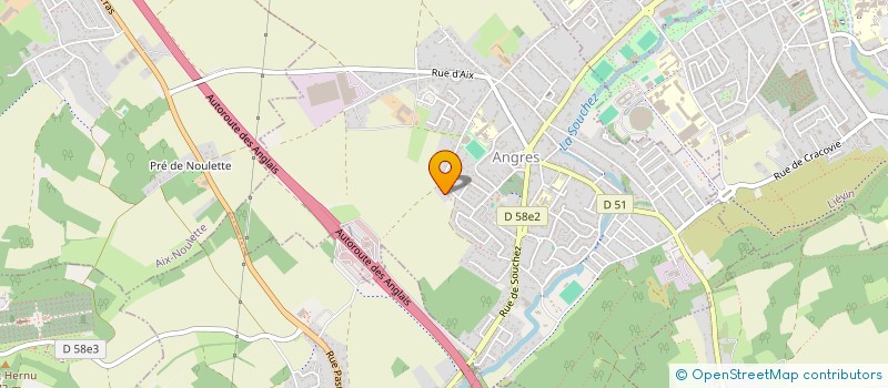 localisation de l'entreprise ECXEO à ANGRES