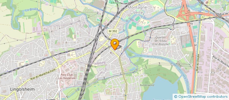 localisation de l'entreprise ECY à STRASBOURG