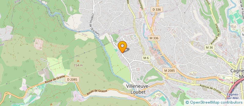 localisation de l'entreprise ECYMA  VILLENEUVE-LOUBET