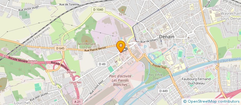 localisation de l'entreprise ECZ COUVERTURES à SAINT-AMAND-LES-EAUX