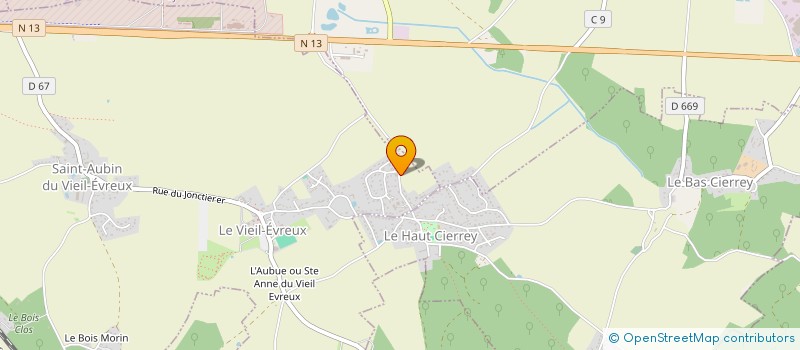 localisation de l'entreprise ECZEP  LE VIEIL-EVREUX