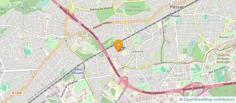 localisation de l'entreprise ED 33  PESSAC