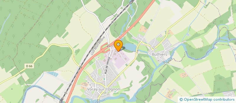 localisation de l'entreprise ED 70  VORAY-SUR-L'OGNON