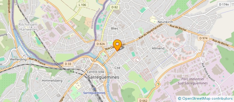localisation de l'entreprise ED à SARREGUEMINES