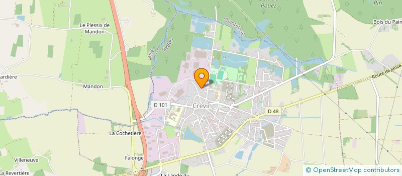 localisation de l'entreprise ED AERAULIQUE  CREVIN