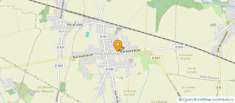 localisation de l'entreprise ED'AISNE à FLAVY-LE-MARTEL