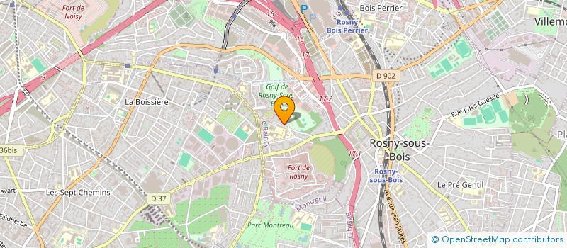 localisation de l'entreprise ED-AM BATIMENT à ROSNY-SOUS-BOIS