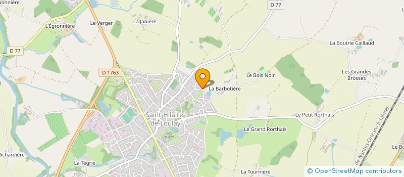 localisation de l'entreprise ED.AX PLATRERIE à MONTAIGU-VENDEE