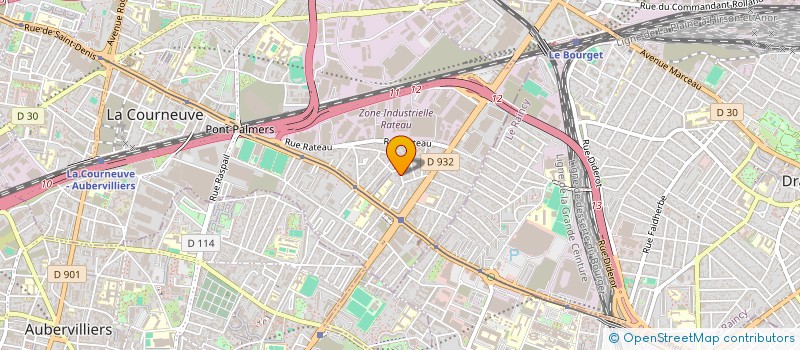 localisation de l'entreprise ED BAT  LA COURNEUVE