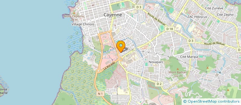 localisation de l'entreprise ED BAT  CAYENNE