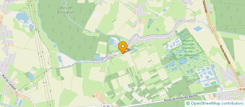 localisation de l'entreprise ED CIEL à BOUVIGNIES