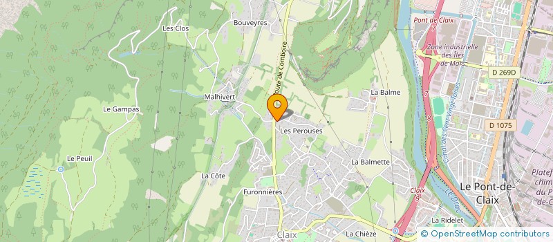 localisation de l'entreprise ED-CMS  CLAIX