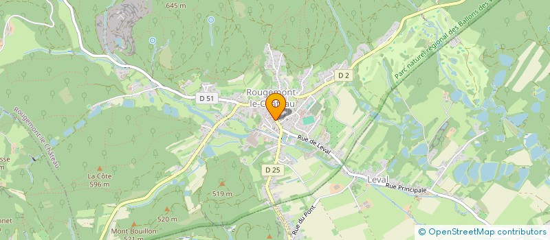 localisation de l'entreprise ED CONCEPT AGENCEMENT EURL à ROUGEMONT-LE-CHATEAU