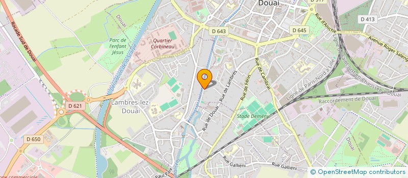 localisation de l'entreprise ED CONSULTING  DOUAI