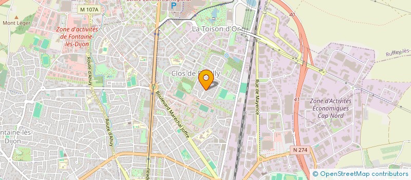 localisation de l'entreprise ED ELEC  DIJON