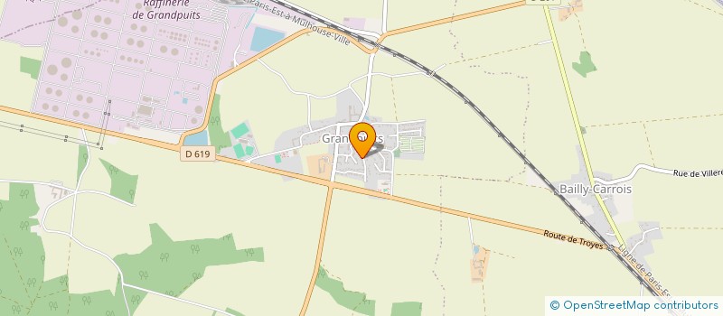 localisation de l'entreprise ED ESPACES VERTS  GRANDPUITS-BAILLY-CARROIS