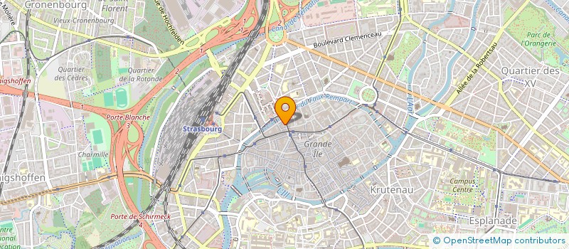 localisation de l'entreprise ED'HUMANITAIRE JEUNESSE à STRASBOURG