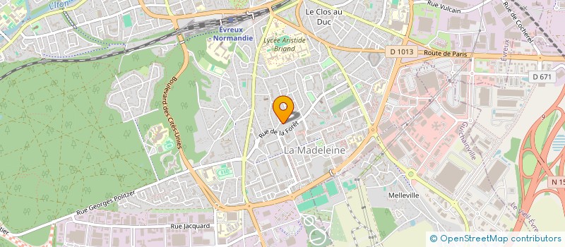 localisation de l'entreprise ED IMMO  EVREUX