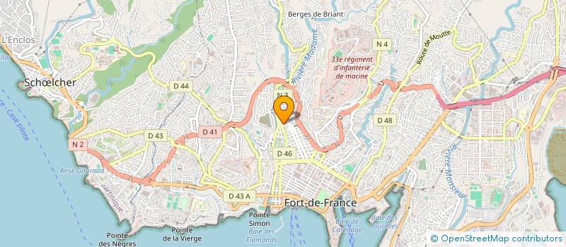 localisation de l'entreprise ED IMMO  FORT-DE-FRANCE