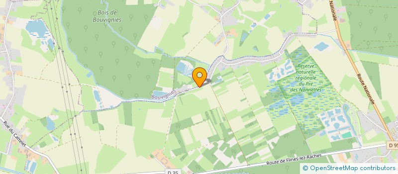 localisation de l'entreprise ED IMMOBILIER à BOUVIGNIES