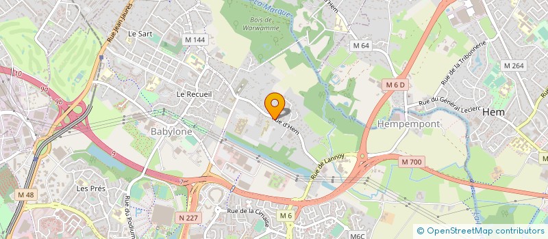 localisation de l'entreprise ED INVEST à VILLENEUVE-D'ASCQ
