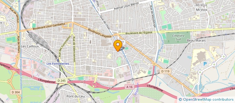 localisation de l'entreprise ED MAURY  CALAIS