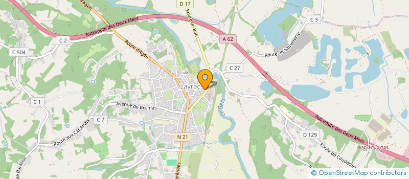 localisation de l'entreprise ED MENUISERIES  LAYRAC