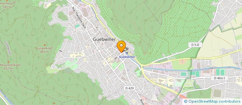 localisation de l'entreprise ED MONTE-ESCALIERS  GUEBWILLER