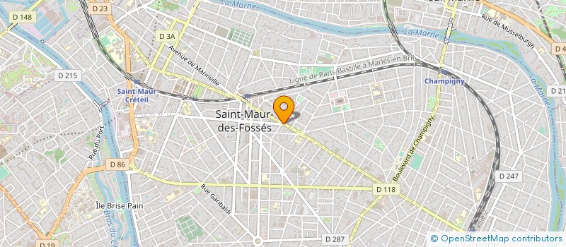 localisation de l'entreprise ED PLOMBERIE à SAINT-MAUR-DES-FOSSES